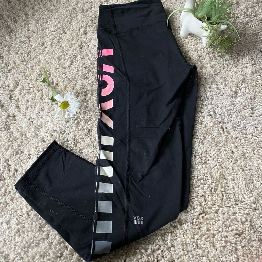Knockout by Victoria’s Secret limited workout gym spot leggings with sid…